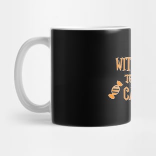 witch way to the candy halloween Mug